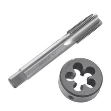 Tap and Die Set 5/8"-24 UNEF High Speed Steel Straight Fluted Machine Tap and...