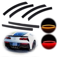LED Side Markers + Rear Bumper Reflector tail Lights For 14-19 Chevy Corvette C7