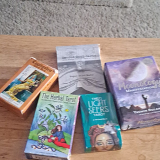(5) Decks Of Tarot Cards