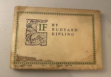 IF Rudyard Kipling Small Book Doubleday, Doran & Co. 1929 See Pictures