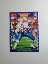 1989 Pro Set Bruce Matthews Rookie Houston Oilers #148