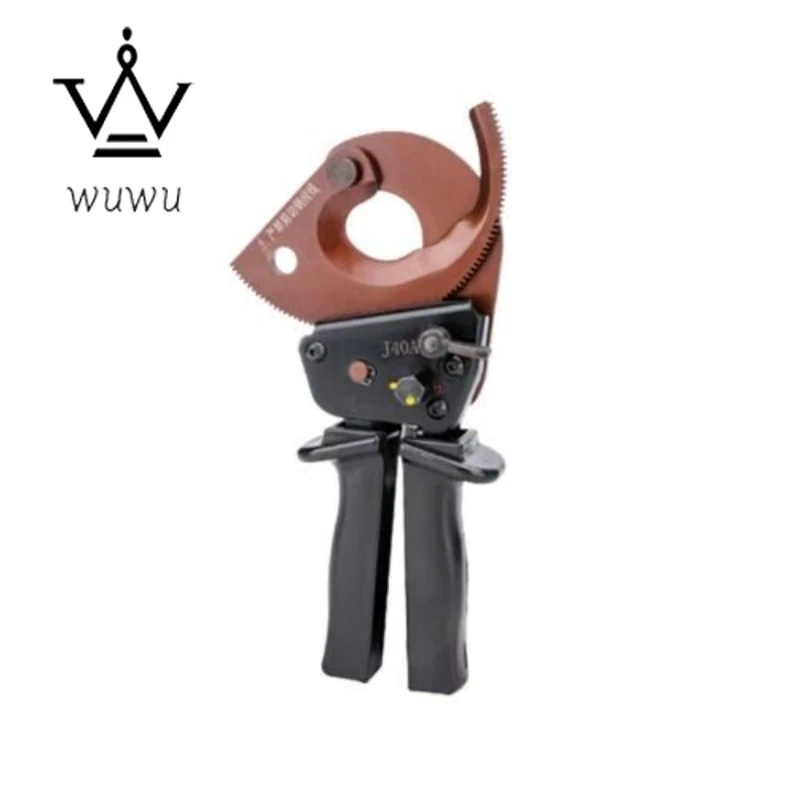 J40A 300 mm 2 alicates de cable trinquete tijeras de cable manual máquina de corte de cable Foto 4 de 4