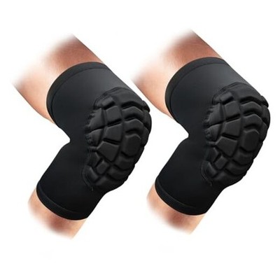 Wrestling Knee Pads Short Knee Sleeve Pcs Knee Compression Medium 2 Black