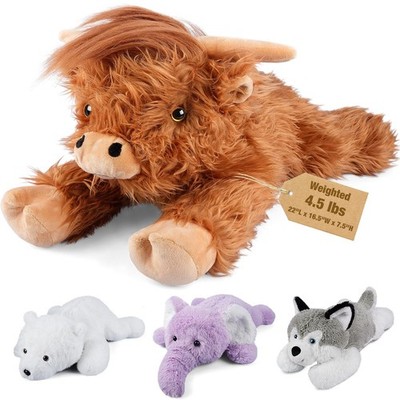 55,9 cm  2 kg Highland Cow Weighted Stuffed Animal for Anxiety, Cuddly  Soft ...