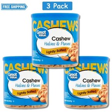 Great Value Cashew Halves & Pieces, 14 oz (3 Pack)