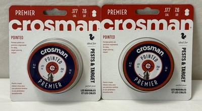 New Crosman 2-PACK P177 .177-Caliber Pointed Pellets 250 Count Each (SH5)