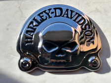 Harley Davidson orig. Metall Aufkleber Willie G. Skull  chrom schwarz