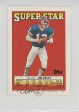 1988 Super Star Sticker Back Cards Jim Kelly Carl Banks Jackie Slater HOF fm0