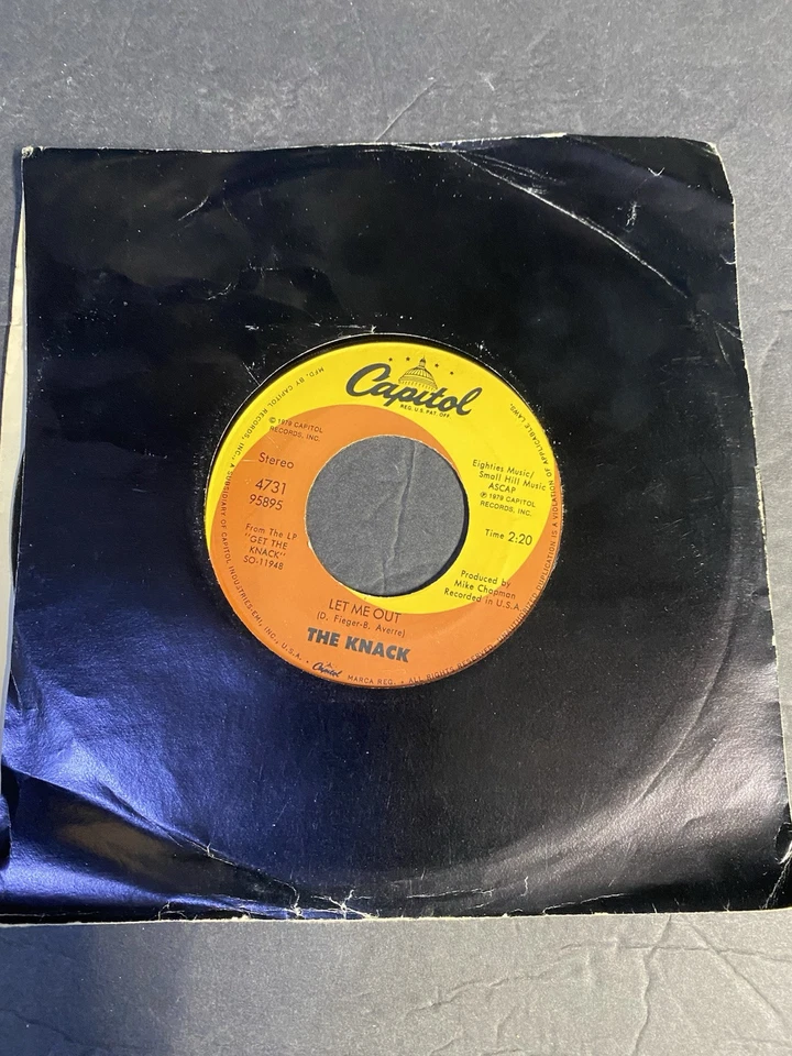 The Knack - My Sharona/Let Me Out 45RPM VINYL NM - Image 2 of 2