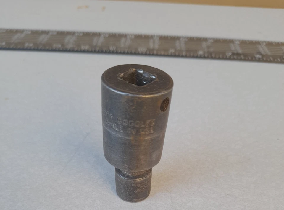 Snap-on Tools IPF14C 3/8" Drive 6-Pt SAE 7/16" Swivel Impact Socket USA - Image 4 of 4