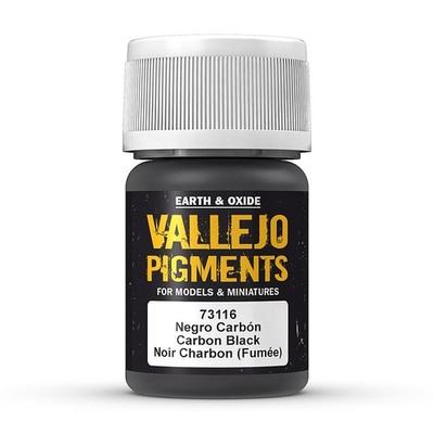 Vallejo Pigments 73.116 - Karbon-Schwarz, 30 ml