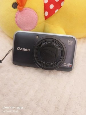 Used Canon PowerShot SX210 IS 14MP 14x Optical Zoom CCD Digital Camera Tested