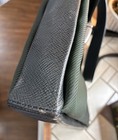 LOUIS VUITTON Taiga Saratov Laptop Messenger Bag Black Leather Green Nylon COA — photo 8