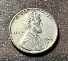 1943-S 1C Lincoln Cent WW2 Steel Pennie #1s