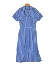 J.CREW Shirt Dresses BluexWhite(Stripe Pattern) 4(Approx. XL) 2200603985072