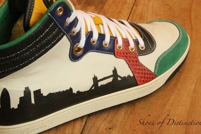 Gucci Limited Edition London Skyline Hi High Tops Trainers Sneakers Men's UK 9.5