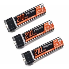 Spektrum Accessories 3.7V 210mAh 1S 50C LiPo Battery JST PH 1.25 Ultra Micro