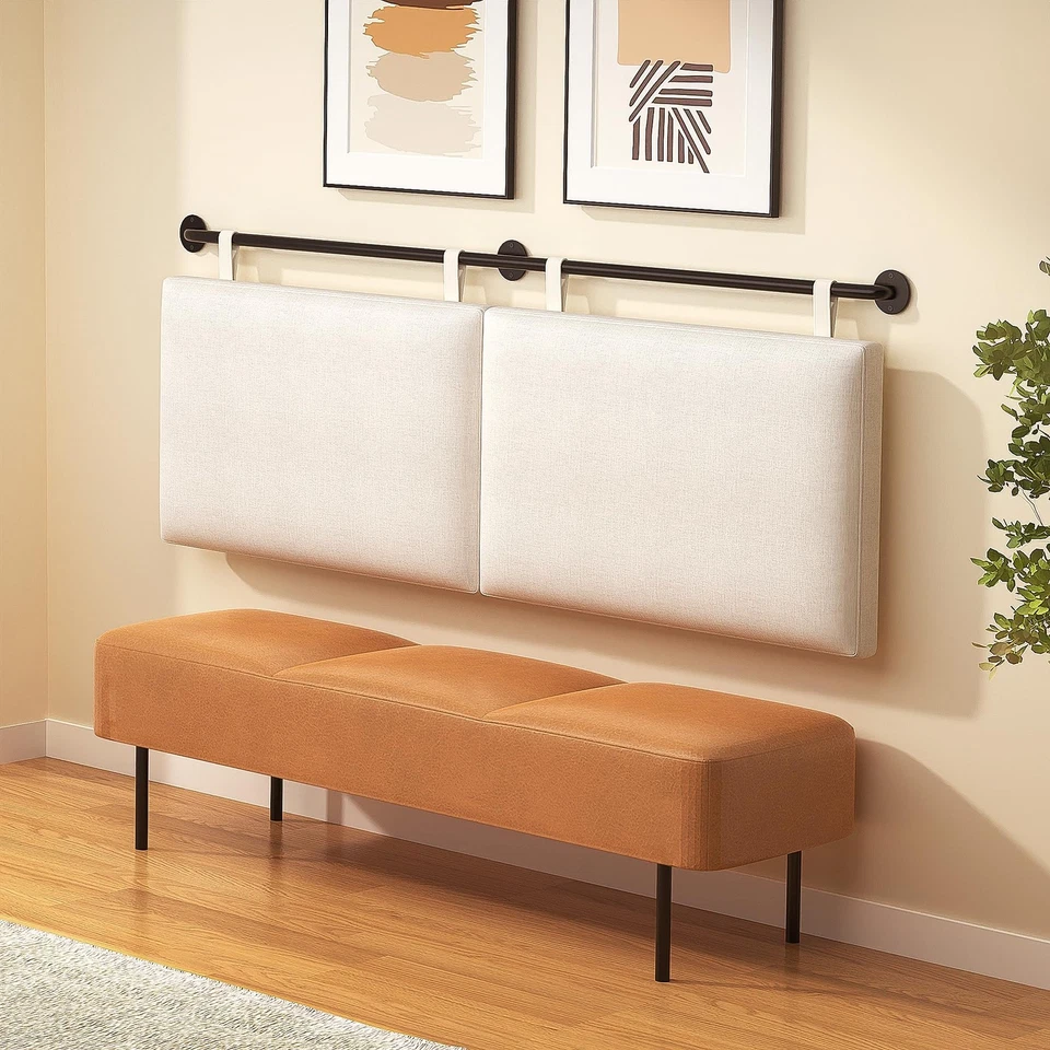 Cabeceros Cabecero Cama Queen Size Cabeceros Montados en la Pared para Cama con Línea... Foto 3 de 4