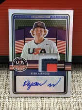 2023 Panini USA Baseball Stars & Stripes - 15u Ryan Harwood /25 Auto 15U-RH