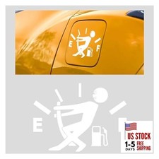 Funny Car Stickers, High Gas Consumption Decal Auto Fuel Tank Cover White