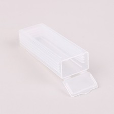 Plastic Microscope Slide Holder Storage Box Microslide PP Holds 5 Dispenser B A3