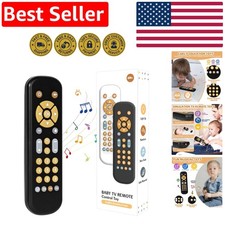 Interactive Baby TV Remote Toy - Soothing Music Learning Fun for Infants