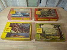 Vintage Fairco Puzzle Lot of 4   350  400 pcs   Mixed Scenic Art