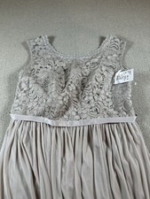 David s Bridal Bridesmaid Dress, Beige, UNALTERED NWT Size 16