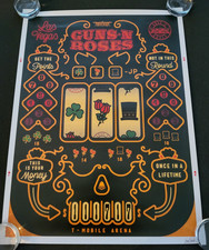 GUNS N' ROSES LAS VEGAS 11/17/17 LITHOGRAPH POSTER SUPER RARE 240/300 AXL SLASH