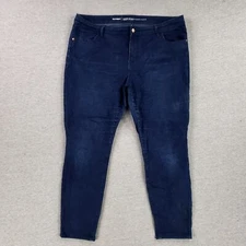 Old Navy Size 18 Super Skinny Mid Rise Jeans Stretch Jegging Dark Wash Modern