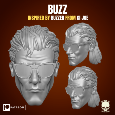 Dreadnok Buzzer custom printed replacement head for GI Joe action