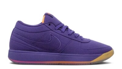 MENS BOOK 1 SUNSET_COURT PURPLE/TOTAL ORANGE-TAUPE GREY HJ5351-500-SIZE 13.5