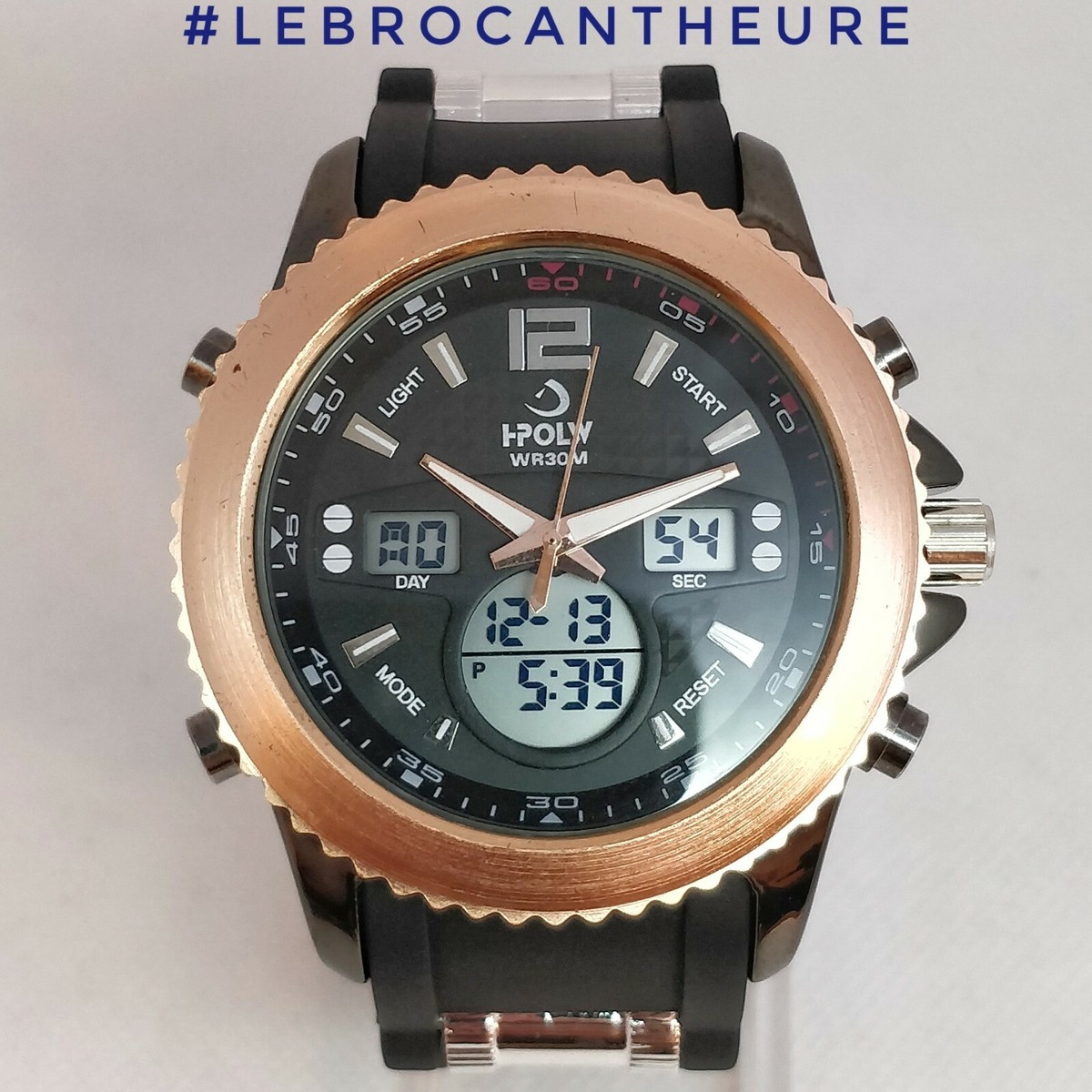 Hpolw Chrono Alarm 50mm Digi Ana 2010s N Lebrocantheure Watch