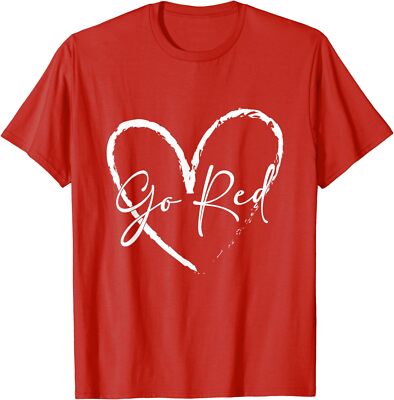 Go Red  American Heart Disease Month Awareness Unisex T-Shirt