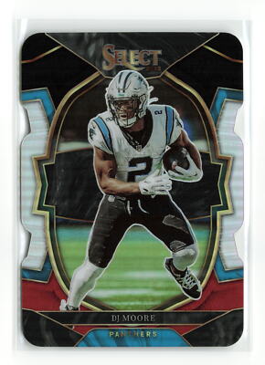 DJ MOORE #32 2022 PANINI SELECT PANTHERS BLACK RED