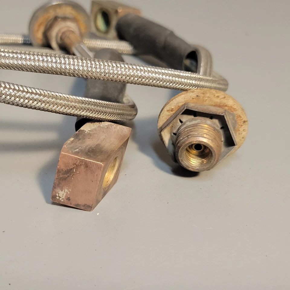 Front Stainless Steel Extended Brake Lines Used For 71-78 GM K20/10 26 inch long - Image 4 of 4