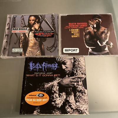 Busta Rhymes & Rah Digga Lot - Dirty Harriet NEW I Know What You Want NEW Gonna