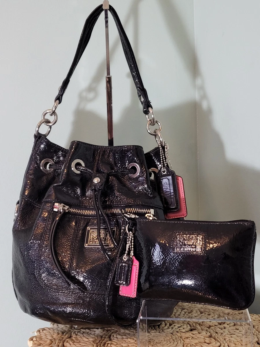 Coach poppy patent leather purse sales
