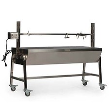 Ash & Ember 13W Stainless Steel Rotisserie Grill, Rated 85 LB for Medium Game