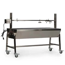 Ash & Ember 13W Stainless Steel Rotisserie Grill, Rated 85 LB for Medium Game