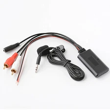 Bluetooth A2DP Music Streaming 12V To Car Stereo Radio RCA 3.5mm Aux Adapter