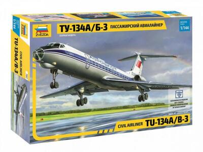 Civil Airliner Tu-134B	7007  Zvezda  1:144 New!
