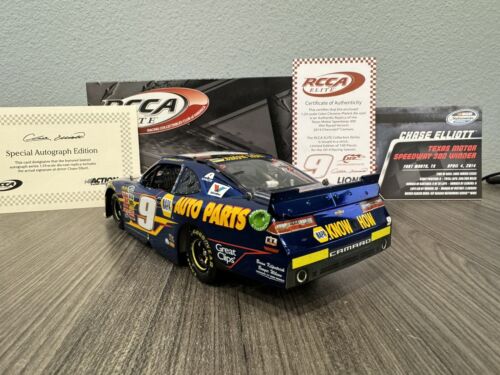 RARE 2014 Chase Elliott #9 NAPA Texas Win Signed Elite Color Chrome 1:24 ARC MIB - Picture 8 of 12