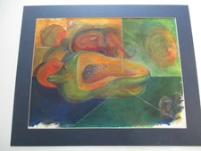 CASTELLANO  PAINTING CUBIST CUBISM FRUIT SURREALISM MODERNISM EXPRESSIONISM