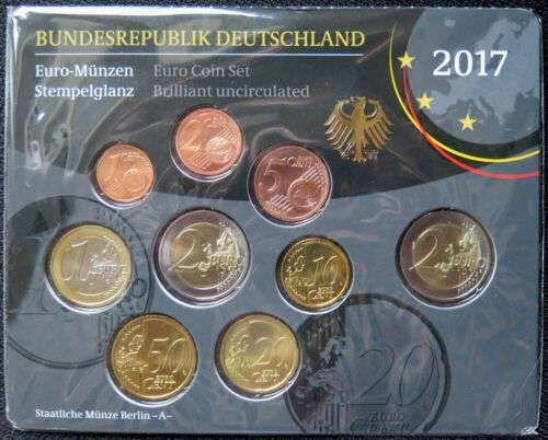 ALX2017A.1 - BU BOX GERMANY - 2017 A - 1 cent to 2 euros + 2 euros commemorated. - Picture 1 of 2