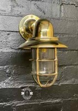 Nautical Ship Marine Solid Brass Wall Swan Passageway Bulkhead Light Fixture