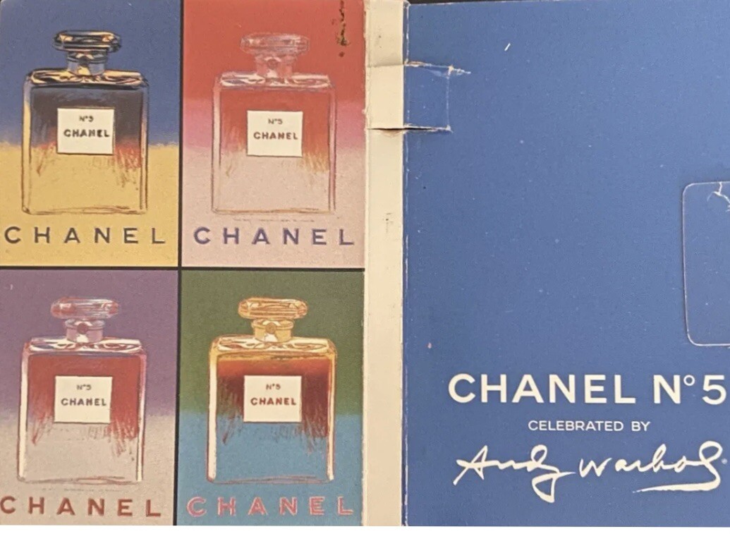 美品　Chanel N5 Perfume - Green Andy Warhol 美品Chanel N5 Perfume - Green Andy Warhol