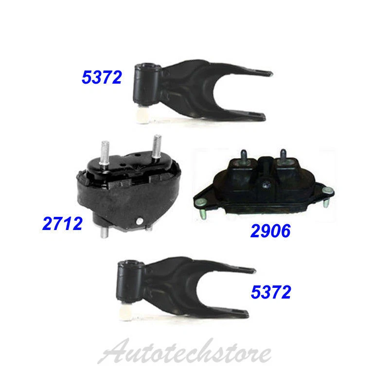 Juego de 4 soportes de motor y transmisión M808 2006-2008 para Chevrolet Impala 3,9 L Foto 2 de 4