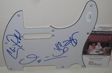 MEGADETH SIGNED GUITAR GUARD JEFF YOUNG CHRIS POLAND KINGS OF THRASH X3 JSA COA
