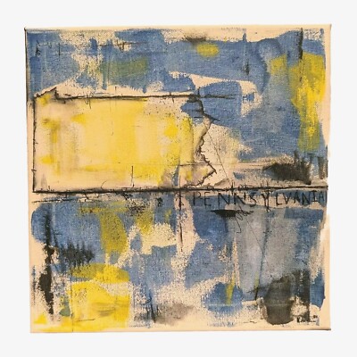  Original Abstract Minimal  Textured Painting By K.A.Davis  '' Pennsylvania ''